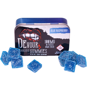 DEVOUR BLUE RASPBERRY GUMMIES