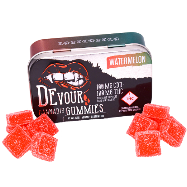 DEVOUR WATERMELON 1:1 THC:CBD GUMMIES